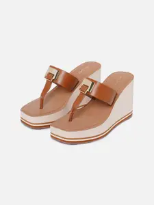 ALDO Brown Wedge Sandals