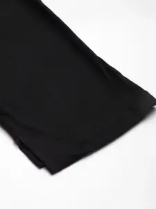 NOT YET by us Women Relaxed Fit Cotton Lounge Capris with Side Slits