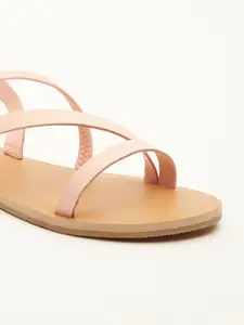 Tokyo Talkies Women Pink Open Toe Flats
