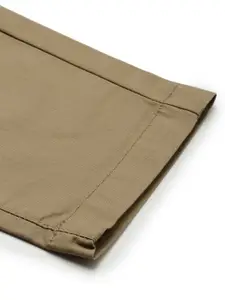 Flying Machine Men Khaki Super Slim Fit Chinos Trousers