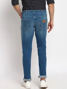 Wrangler Men Blue Skinny Fit Low-Rise Light Fade Jeans