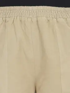 Oxolloxo Women Beige Regular Shorts