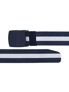 Calvadoss Men Blue & White Canvas Belt