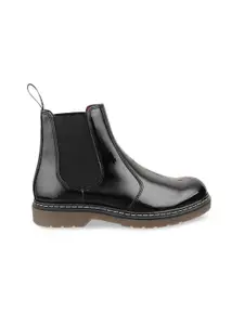 Catwalk Women Black Flatform Heeled Boots
