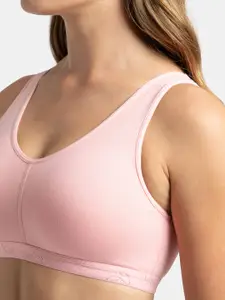 Jockey Wirefree Padded Cotton Full Coverage Sleep Bra with Removable Pads-ES04