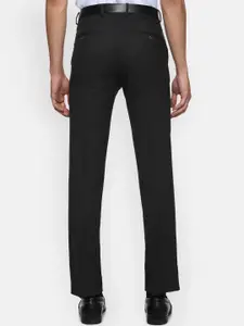 Louis Philippe Men Black Slim Fit Formal Trousers