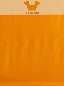 Geroo Jaipur Yellow & Red Bandhani Organza Saree