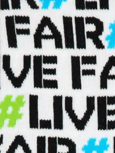 Socksxpress Men White Fair Trade Organic Cotton Calf length Socks