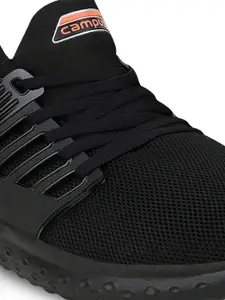 Campus Men Black Mesh Running Marking Shoes