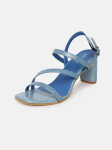 Marc Loire Woman Blue PU Block Sandals