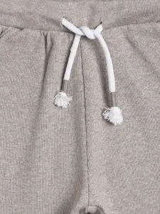 MINI KLUB Boys Grey Melange Regular Shorts