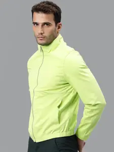RARE RABBIT Men Lime Green Lightweight Sporty Jacket