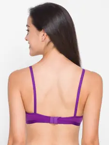 Candyskin Women Purple Solid Non Padded Bra