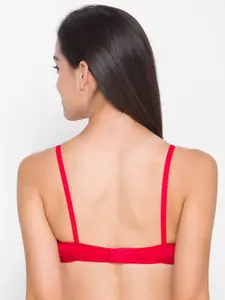 Candyskin Women Red Solid Non Padded Bra