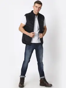 t-base Men Black Lightweight Puffer Jacket