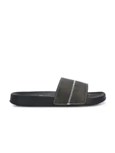 OFF LIMITS Men Grey & Black Sliders