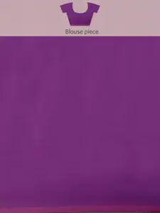 Saree mall Purple Ethnic Motifs Zari Silk Blend Banarasi Sarees