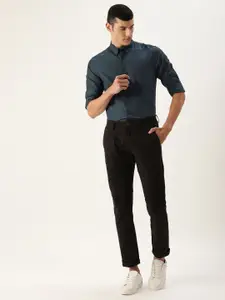 Flying Machine Men Blue Slim Fit Opaque Casual Shirt