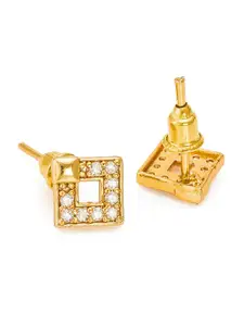 aadita Gold-Toned Classic Studs Earrings