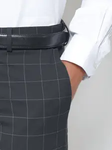 Blackberrys Men Black B-91 Skinny Fit Formal Trousers