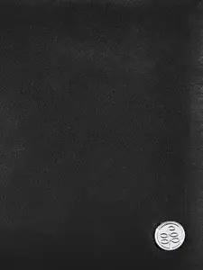 Eske Men Black Leather Two Fold Wallet