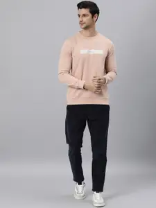 RARE RABBIT Men Mars Slim Fit Printed Sweatshirt