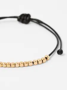 Accessorize London Women Gold Beads Friendship Bracelet