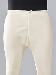 KISAH Men Cream-Coloured Layered Kurta with Pyjamas & Jacket