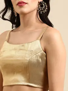 Sangria Women Zari Embroidered Border Saree with Blouse Piece