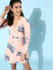 Berrylush Pink Floral Romantic Florals Dress