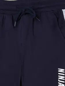 max Boys Navy Blue Cotton Joggers