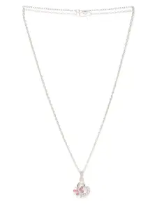 Sukkhi Rhodium-Plated Pendant with Chain