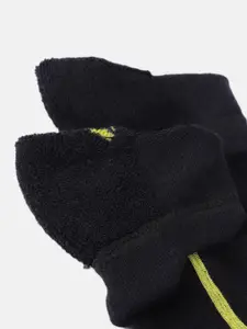 HRX by Hrithik Roshan Men Pack Of 3 Ankle Length Black Half Terry Socks