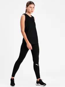 Puma Black Solid Performance Tank Top