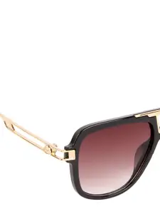 Voyage Men Brown Lens & Gold-Toned Wayfarer Sunglasses with UV Protected Lens 3257MG3594