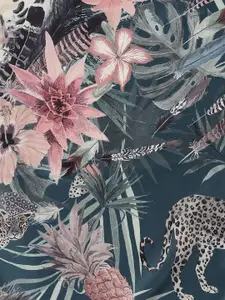 Tossido Women Grey & Pink Printed Scarf