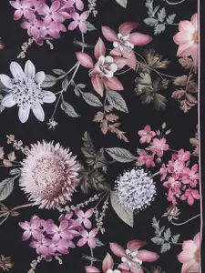 Tossido Women Black & Pink Printed Scarf