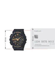 CASIO Women G-Shock GMA-S140M-1ADR Black Ana-Digi Dial Black Resin Strap Watch G1060