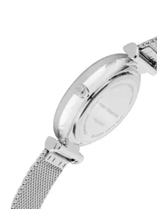 French Connection Women Blue Embellished Dial Stainless Steel Watch FC24URGM