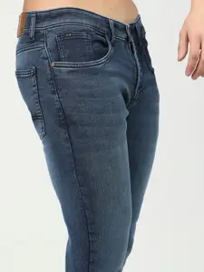 HIGHLANDER Men Blue Tapered Fit Light Fade Stretchable Jeans