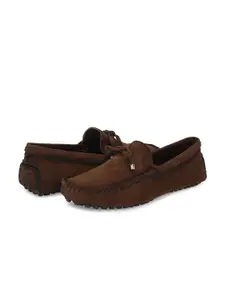 Guava Men Brown Driving Shoes