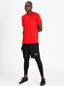 Puma Men Red Active Small Logo Regular Fit T-shirt