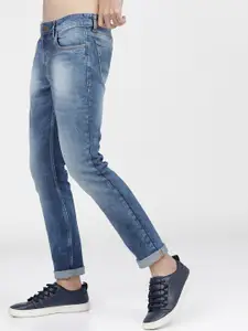 KETCH Men Blue Slim Fit Heavy Fade Stretchable Jeans