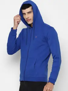 Allen Solly Men Blue Hooded Sweatshirt