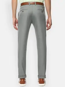 Van Heusen Sport Men Grey Slim Fit Cotton Formal Trousers