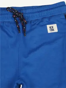Alan Jones Boys Blue Solid Joggers