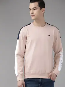 Park Avenue Men Solid Sweatshirt