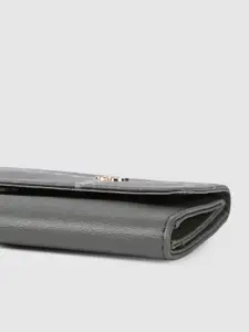 Baggit Women Grey Printed Synthetic Three Fold Wallet