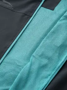 Slazenger Men Black Running Packable Ultra-Dry Sporty Jacket