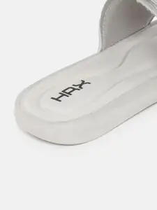 HRX by Hrithik Roshan Men Grey & Black Memory Foam Flip Flop